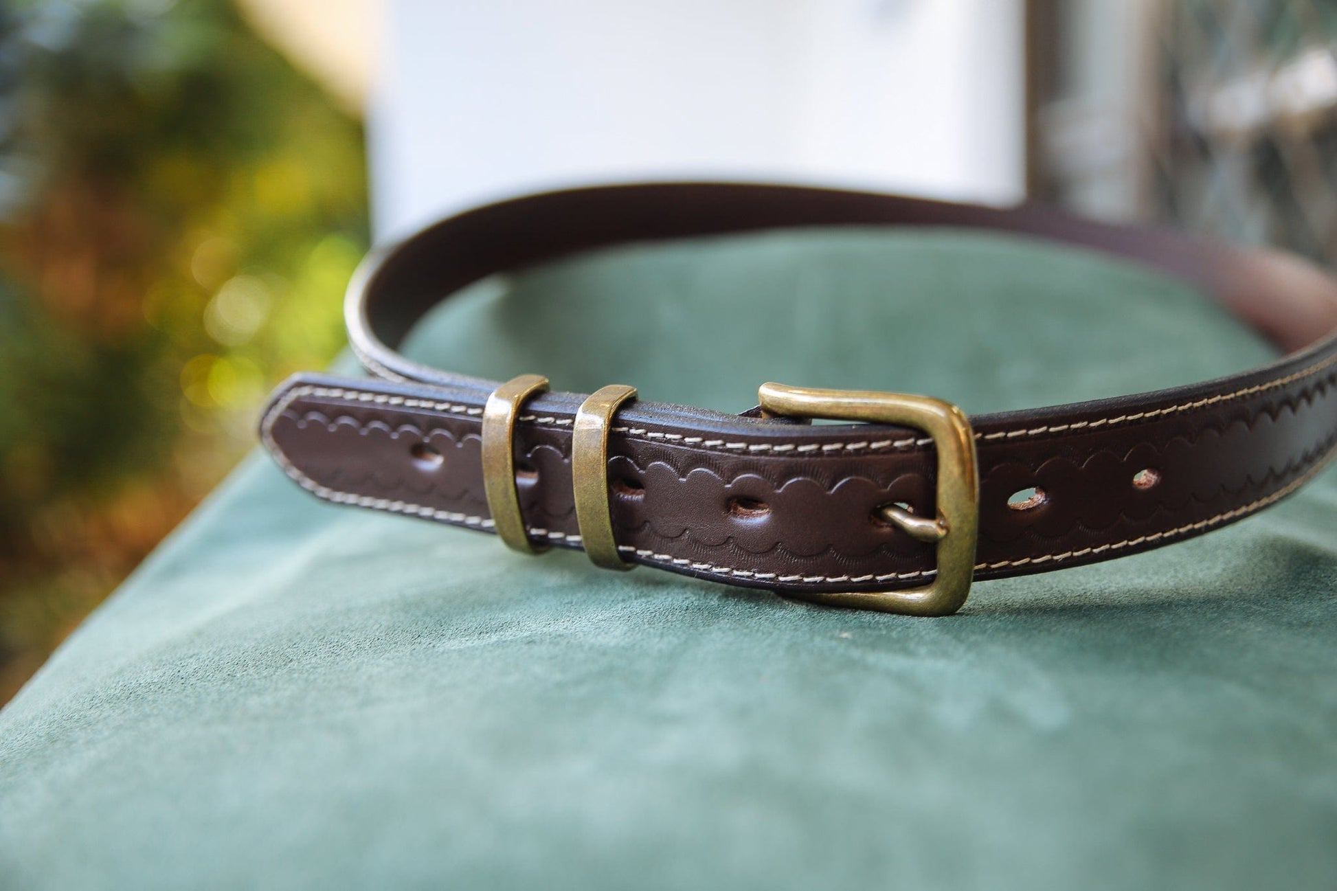 The Real McCaul Leathergoods Belts Antique Brass / 28" (71cm) Deluxe Rancher Belt 32mm - Dark Brown Australian Made Australian Owned Australian Made Solid Leather Full Grain Rancher Belt- Black
