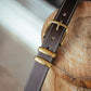 The Real McCaul Leathergoods Belts Antique Brass / 28" (71cm) Rancher Belt 38mm - Dark Brown Australian Made Australian Owned Australian Made Solid Leather Full Grain Rancher Belt- Black