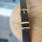 The Real McCaul Leathergoods Belts Brass / 30" (77cm) Standard 30mm Belt - Double Keeper - Dark Brown Australian Made Australian Owned Solid Leather Men's Belt - Handmade in Australia - Brass Buckle