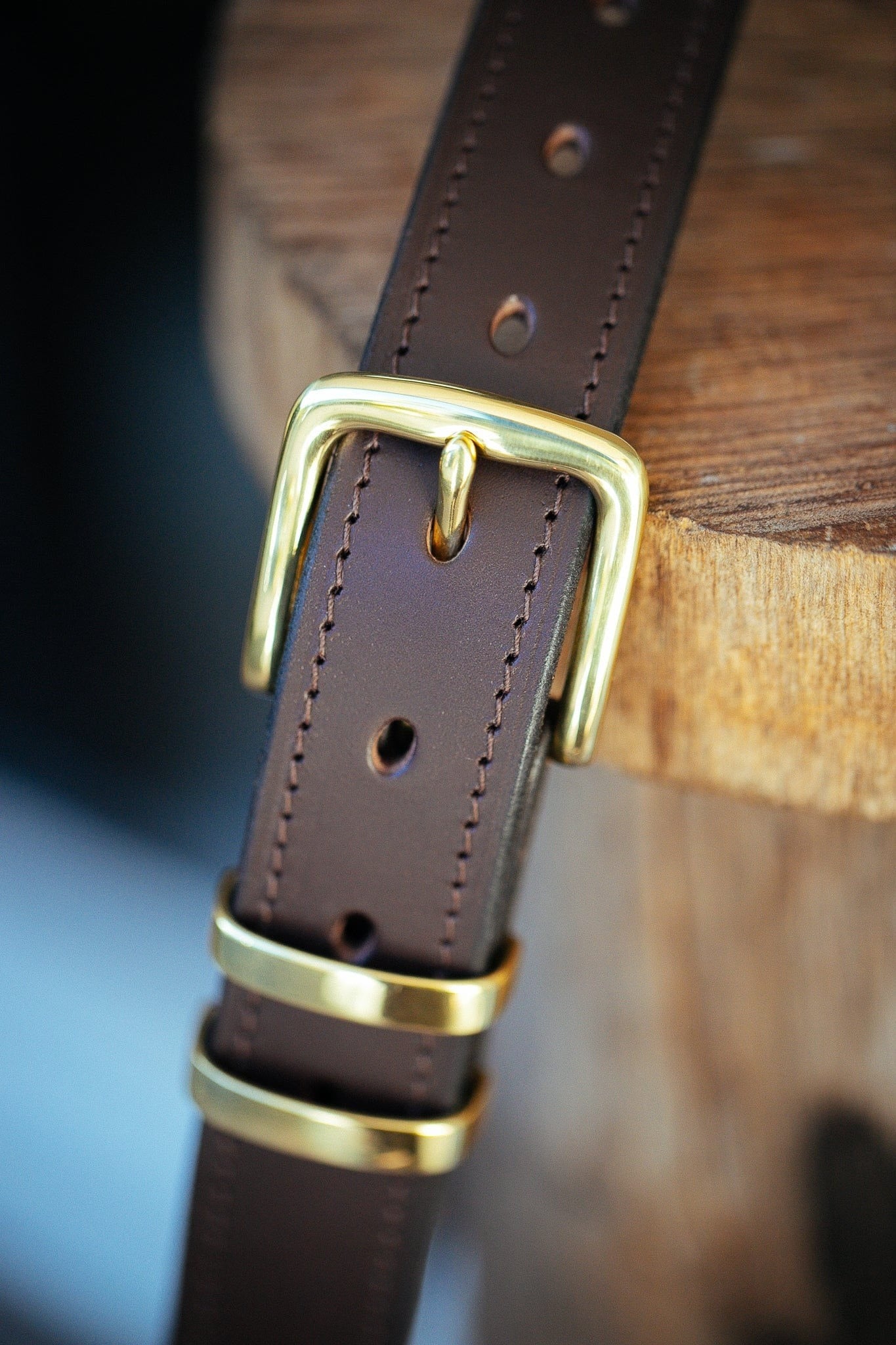 The Real McCaul Leathergoods Belts Classic Dress Belt 32mm - Dark Brown Australian Made Australian Owned Australian Made Solid Leather Full Grain Rancher Belt- Black