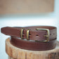 The Real McCaul Leathergoods Belts Classic Dress Belt 35mm - Cognac Australian Made Australian Owned Australian Made Solid Leather Full Grain Rancher Belt- Black