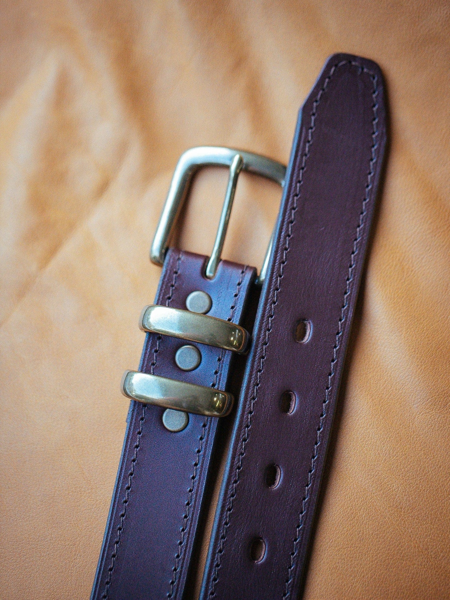 The Real McCaul Leathergoods Belts Classic Dress Belt 35mm - Cognac Australian Made Australian Owned Australian Made Solid Leather Full Grain Rancher Belt- Black