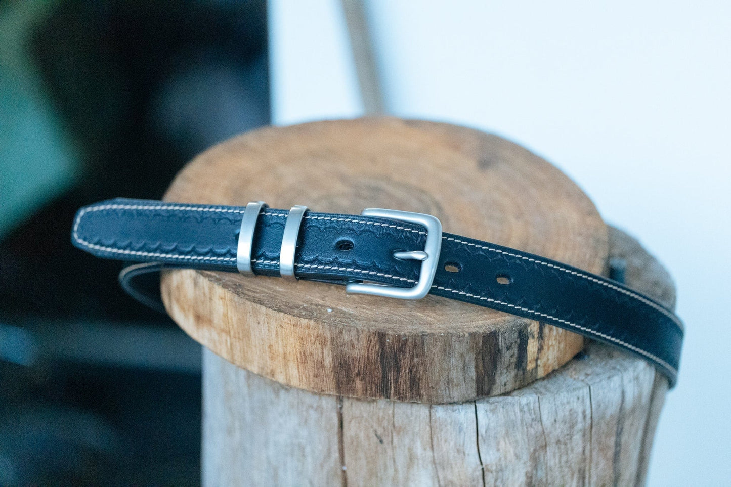 The Real McCaul Leathergoods Belts Deluxe Rancher Belt 32mm - Black Australian Made Australian Owned Australian Made Solid Leather Full Grain Rancher Belt- Black