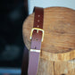 The Real McCaul Leathergoods Belts Gold / 30" (77cm) Plain 32mm Belt - Cognac Australian Made Australian Owned Solid Leather Men's Belt - Handmade in Australia - Brass Buckle