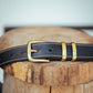 The Real McCaul Leathergoods Belts Gold / 30" (77cm) Rancher Belt 32mm - Black Australian Made Australian Owned Australian Made Solid Leather Full Grain Rancher Belt- Black