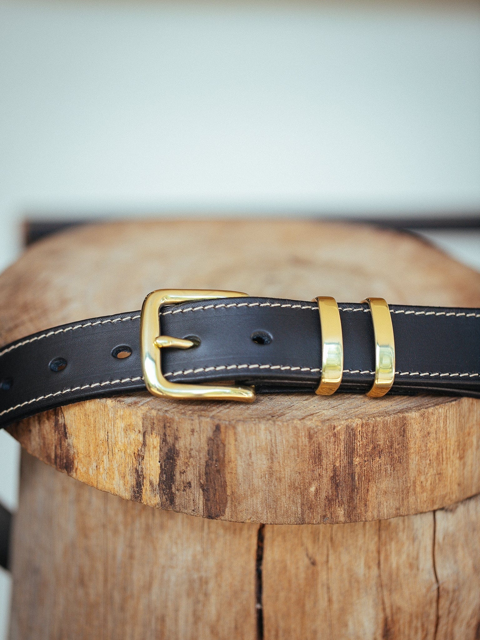 The Real McCaul Leathergoods Belts Gold / 30" (77cm) Rancher Belt 32mm - Black Australian Made Australian Owned Australian Made Solid Leather Full Grain Rancher Belt- Black
