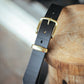The Real McCaul Leathergoods Belts Gold / 30” (77cm) Standard 38mm Belt - Black Australian Made Australian Owned Solid Leather Men's Belt - Handmade in Australia - Black - Brass Buckle