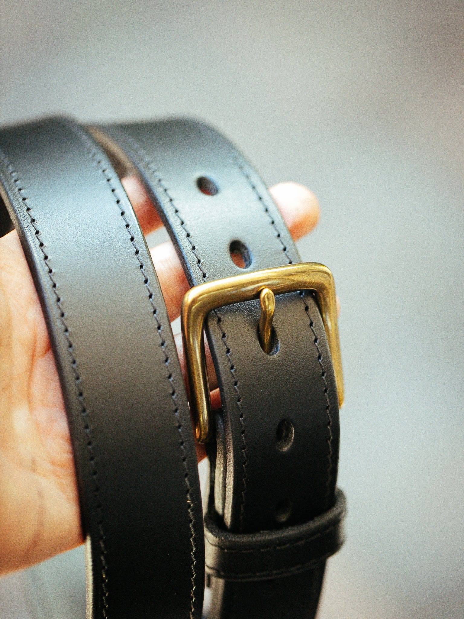 The Real McCaul Leathergoods Belts Maxwell Belt 35mm - Black Australian Made Australian Owned Australian Made Solid Leather Full Grain Rancher Belt- Black