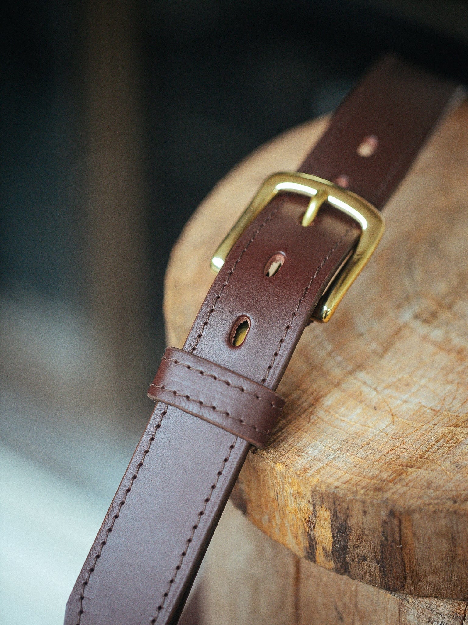 The Real McCaul Leathergoods Belts Maxwell Belt 35mm - Cognac Australian Made Australian Owned Australian Made Solid Leather Full Grain Rancher Belt- Black