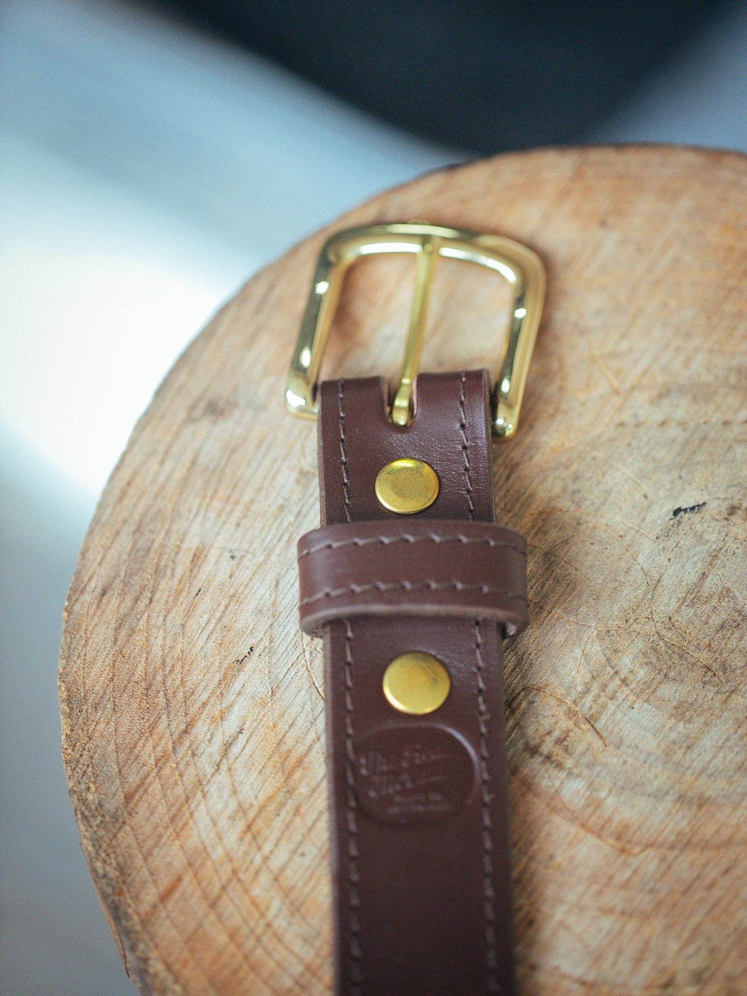 The Real McCaul Leathergoods Belts Maxwell Belt 35mm - Cognac Australian Made Australian Owned Australian Made Solid Leather Full Grain Rancher Belt- Black