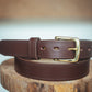 The Real McCaul Leathergoods Belts Maxwell Belt 35mm - Cognac Australian Made Australian Owned Australian Made Solid Leather Full Grain Rancher Belt- Black