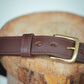 The Real McCaul Leathergoods Belts Maxwell Belt 35mm - Cognac Australian Made Australian Owned Australian Made Solid Leather Full Grain Rancher Belt- Black