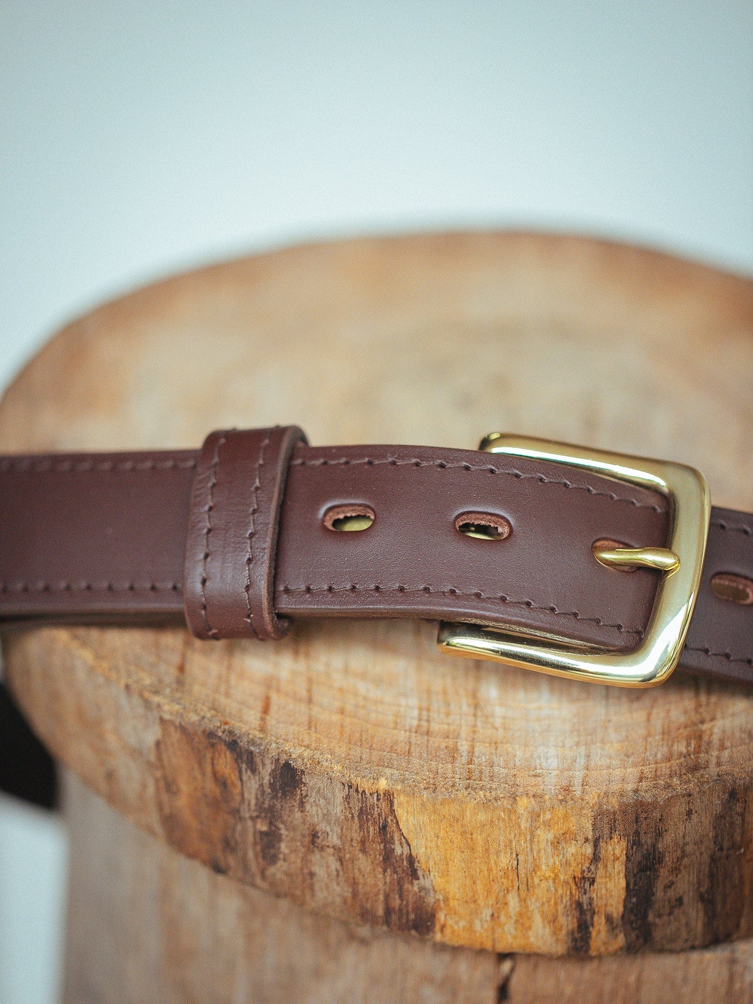 The Real McCaul Leathergoods Belts Maxwell Belt 35mm - Cognac Australian Made Australian Owned Australian Made Solid Leather Full Grain Rancher Belt- Black