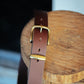 The Real McCaul Leathergoods Belts Plain 38mm Belt - Cognac Australian Made Australian Owned Solid Leather Men's Belt - Handmade in Australia - Black - Brass Buckle