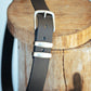 The Real McCaul Leathergoods Belts Plain 38mm Belt - Double Keeper - Black Australian Made Australian Owned Genuine Solid Cowhide Leather Belt - Handmade in Australia