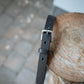 The Real McCaul Leathergoods Belts Plain Narrow 25mm Belt - Black Australian Made Australian Owned Australian Made 25mm Narrow Leather Belt - Tan