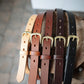 The Real McCaul Leathergoods Belts Plain Narrow 25mm Belt - Black Australian Made Australian Owned Australian Made 25mm Narrow Leather Belt - Tan