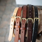 The Real McCaul Leathergoods Belts Plain Narrow 25mm Belt - Dark Brown Australian Made Australian Owned Australian Made 25mm Narrow Leather Belt - Tan