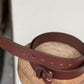 The Real McCaul Leathergoods Belts Press Stud Clip Belt 38mm - Cognac Australian Made Australian Owned Solid Leather Men's Belt - Handmade in Australia - Black - Brass Buckle