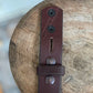 The Real McCaul Leathergoods Belts Press Stud Clip Belt 38mm - Cognac Australian Made Australian Owned Solid Leather Men's Belt - Handmade in Australia - Black - Brass Buckle
