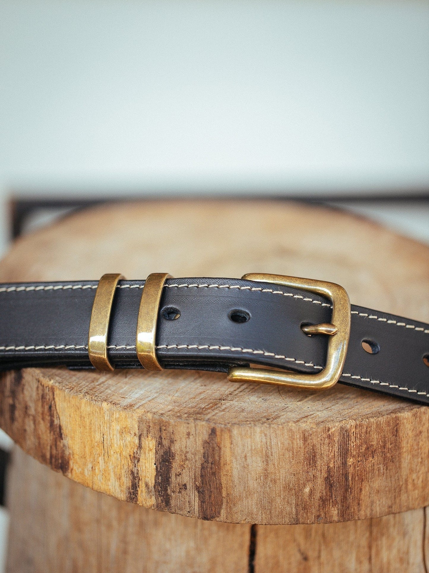 The Real McCaul Leathergoods Belts Rancher Belt 32mm - Black Australian Made Australian Owned Australian Made Solid Leather Full Grain Rancher Belt- Black