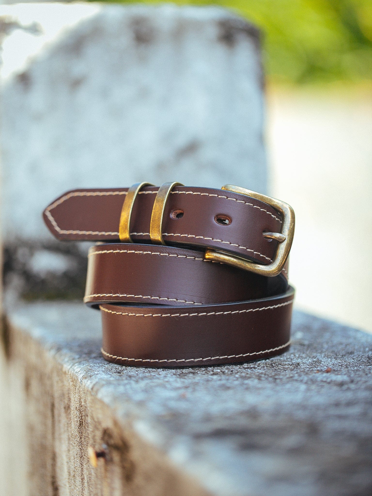 The Real McCaul Leathergoods Belts Rancher Belt 32mm - Cognac Australian Made Australian Owned Australian Made Solid Leather Full Grain Rancher Belt- Black