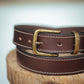 The Real McCaul Leathergoods Belts Rancher Belt 32mm - Cognac Australian Made Australian Owned Australian Made Solid Leather Full Grain Rancher Belt- Black