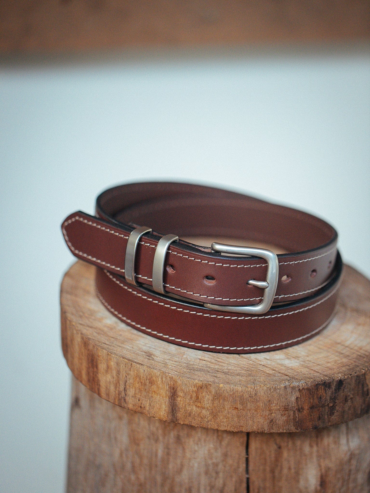 The Real McCaul Leathergoods Belts Rancher Belt 32mm - Cognac Australian Made Australian Owned Australian Made Solid Leather Full Grain Rancher Belt- Black