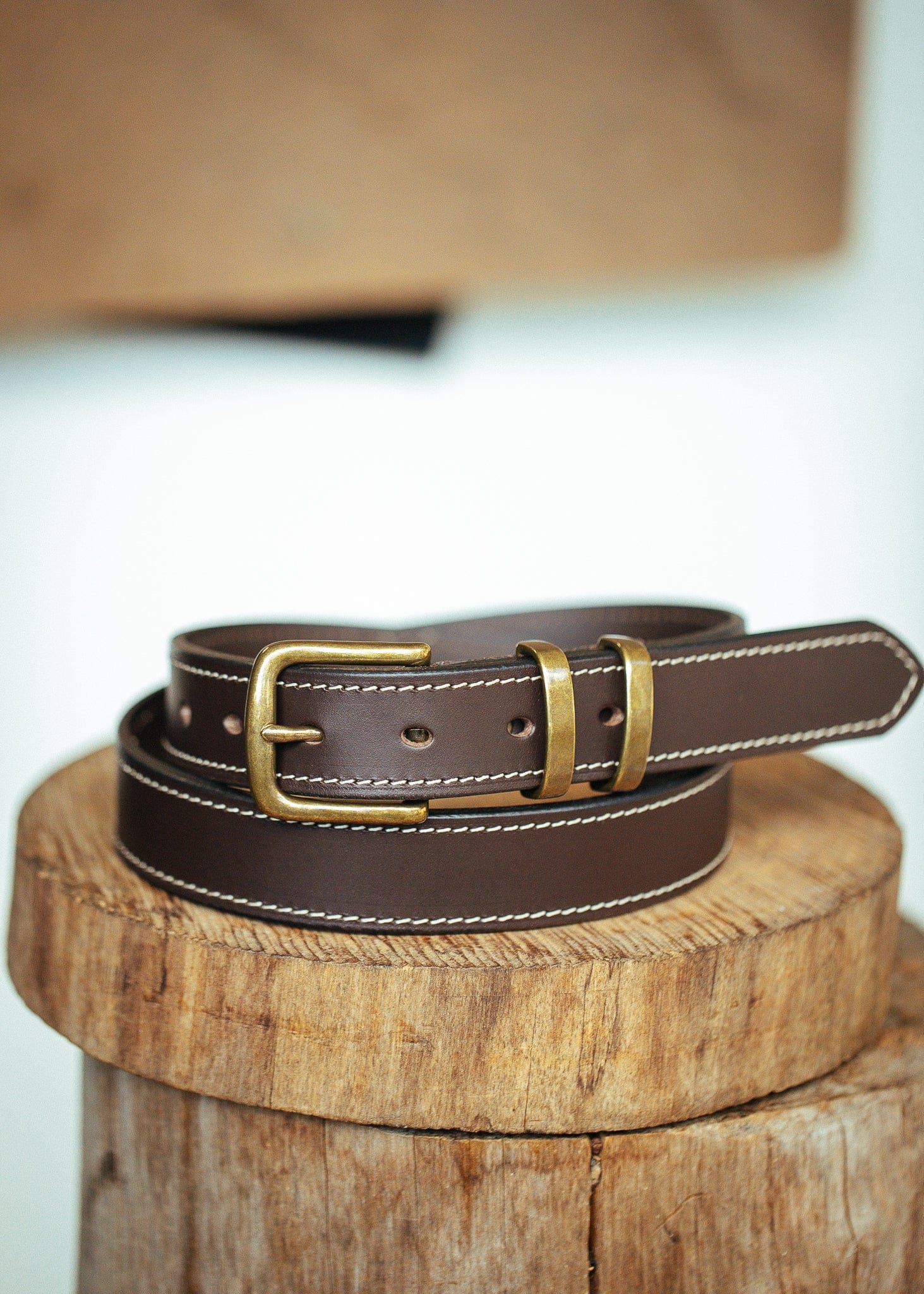 The Real McCaul Leathergoods Belts Rancher Belt 32mm - Dark Brown Australian Made Australian Owned Australian Made Solid Leather Full Grain Rancher Belt- Black