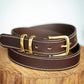 The Real McCaul Leathergoods Belts Rancher Belt 32mm - Dark Brown Australian Made Australian Owned Australian Made Solid Leather Full Grain Rancher Belt- Black