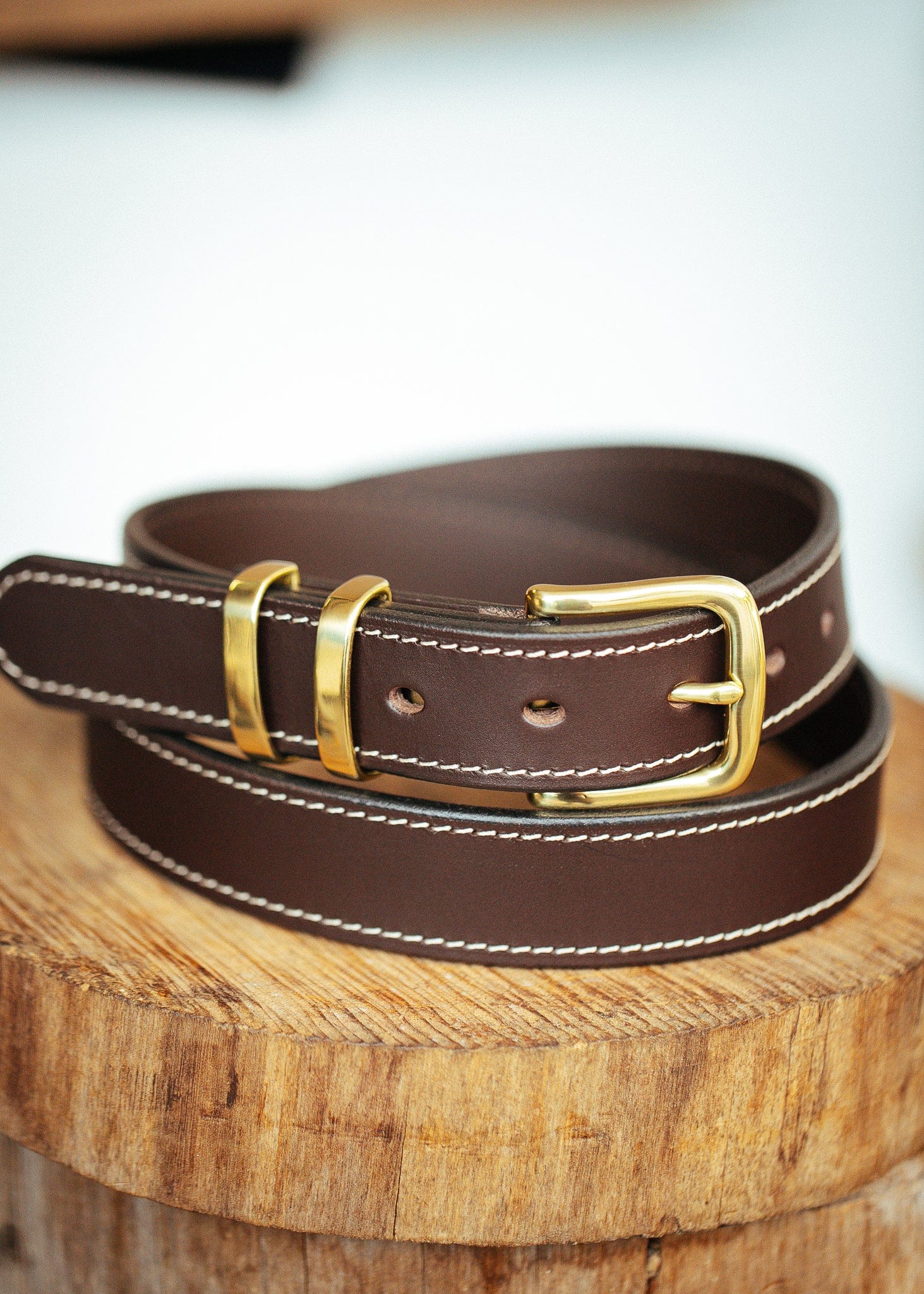 The Real McCaul Leathergoods Belts Rancher Belt 32mm - Dark Brown Australian Made Australian Owned Australian Made Solid Leather Full Grain Rancher Belt- Black