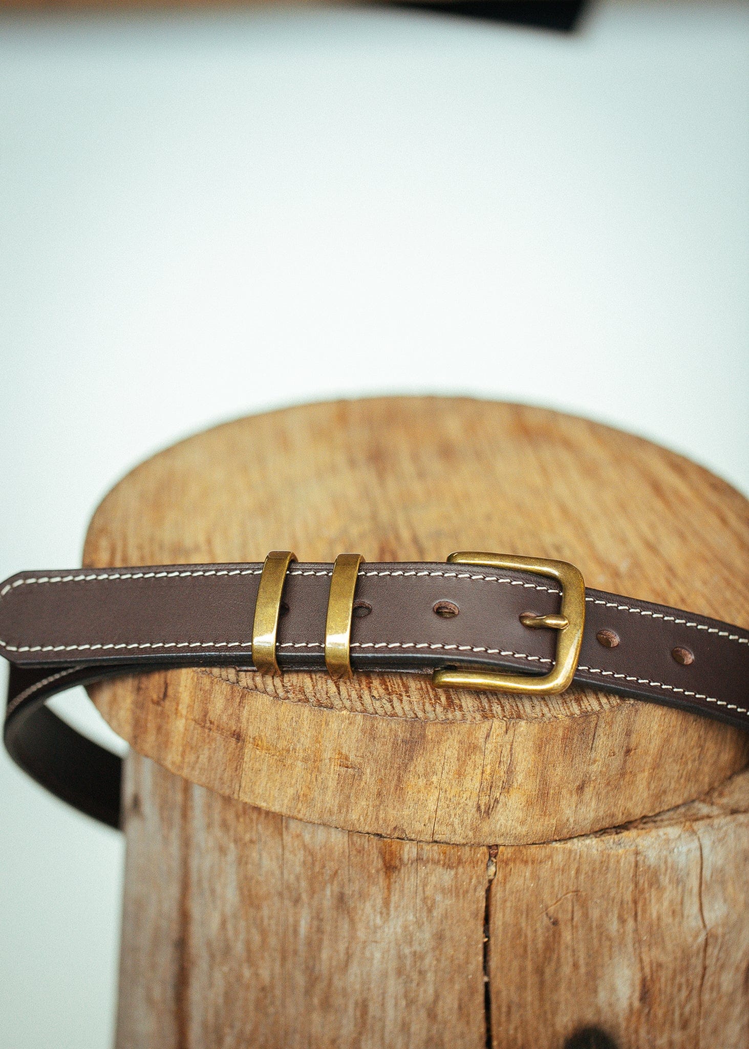 The Real McCaul Leathergoods Belts Rancher Belt 32mm - Dark Brown Australian Made Australian Owned Australian Made Solid Leather Full Grain Rancher Belt- Black