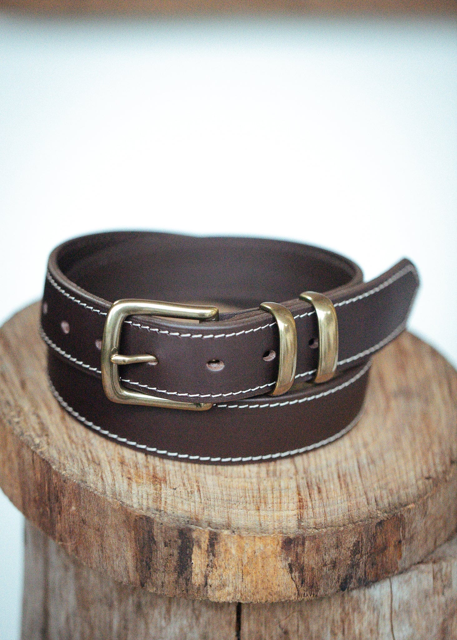 The Real McCaul Leathergoods Belts Rancher Belt 35mm - Dark Brown Australian Made Australian Owned Australian Made Solid Leather Full Grain Rancher Belt- Black