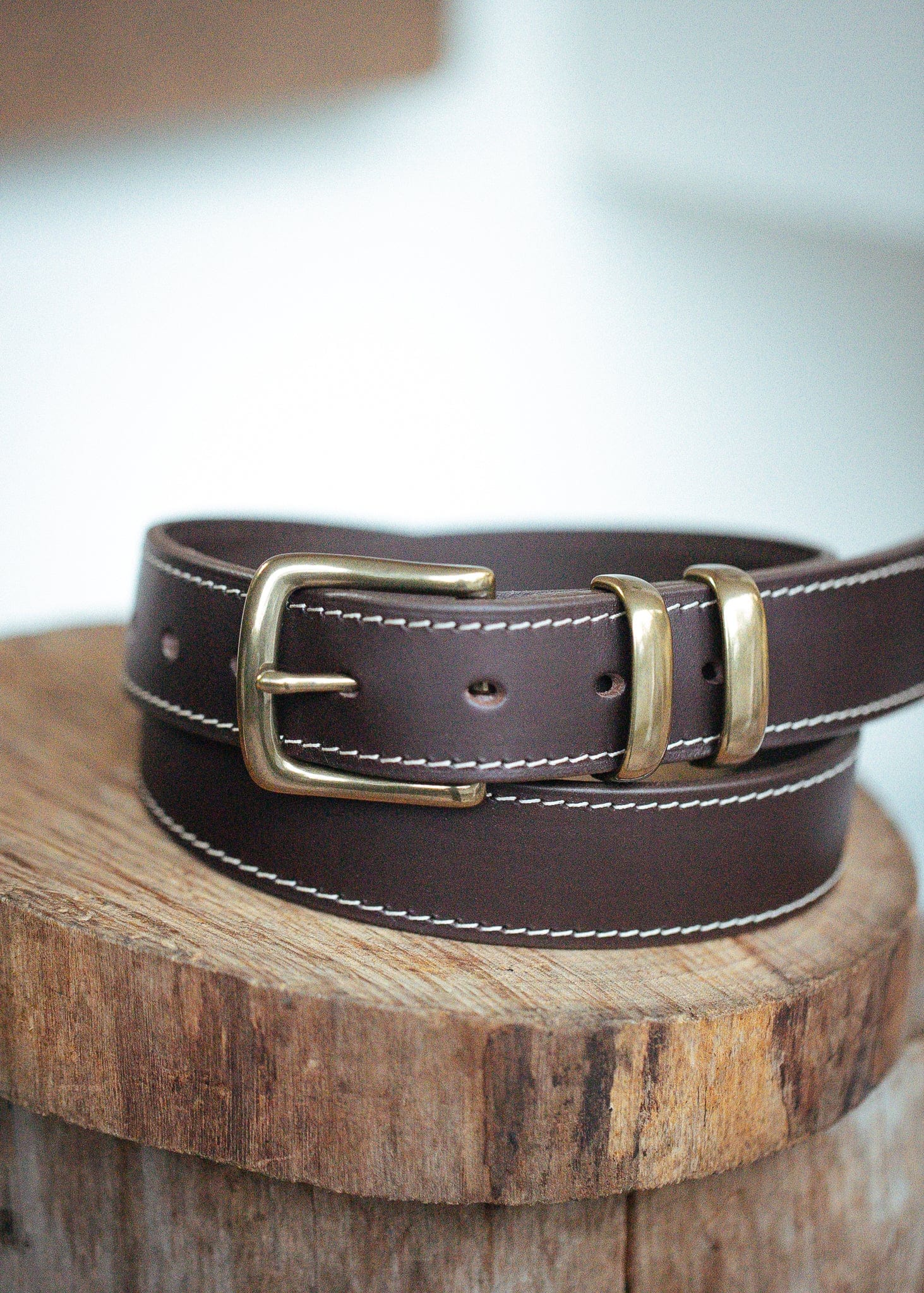 The Real McCaul Leathergoods Belts Rancher Belt 35mm - Dark Brown Australian Made Australian Owned Australian Made Solid Leather Full Grain Rancher Belt- Black