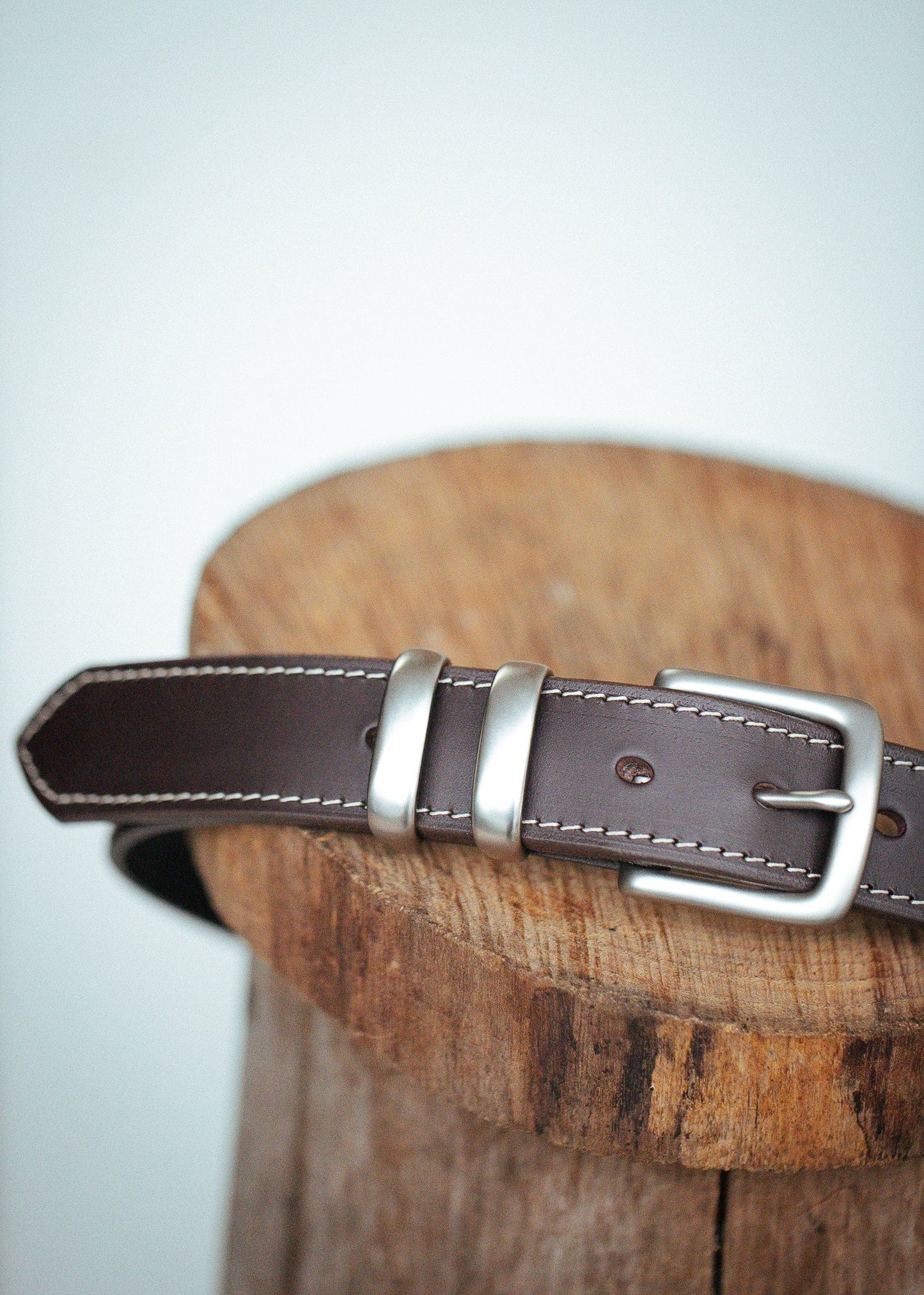 The Real McCaul Leathergoods Belts Rancher Belt 35mm - Dark Brown Australian Made Australian Owned Australian Made Solid Leather Full Grain Rancher Belt- Black