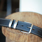 The Real McCaul Leathergoods Belts Rancher Belt 38mm - Black Australian Made Australian Owned Australian Made Solid Leather Full Grain Rancher Belt- Black