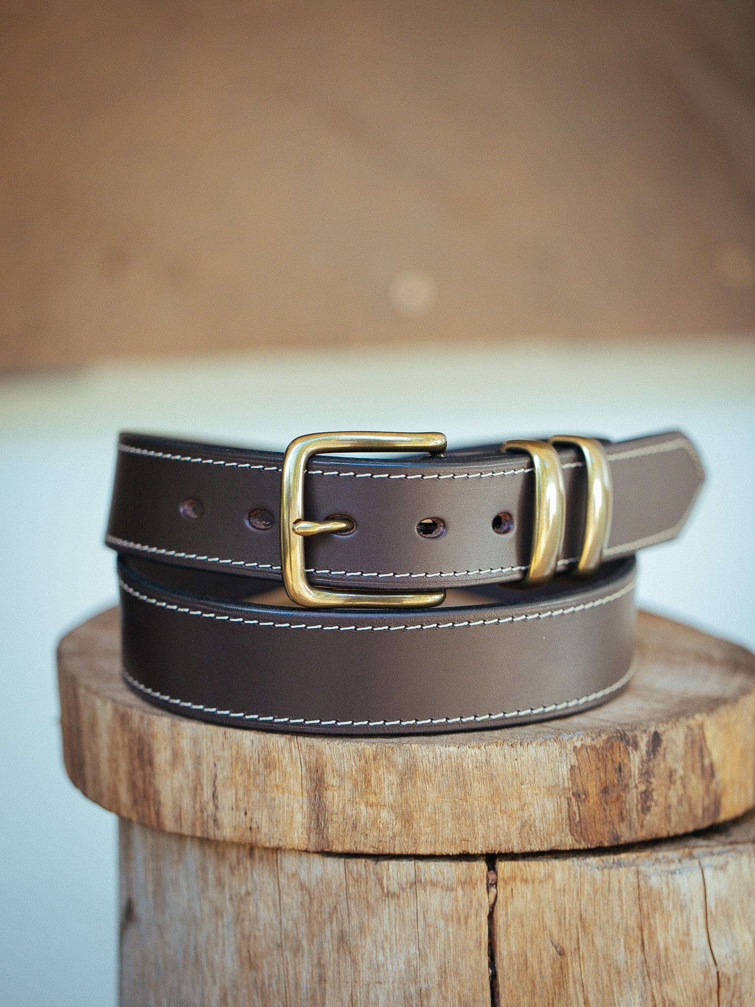 The Real McCaul Leathergoods Belts Rancher Belt 38mm - Dark Brown Australian Made Australian Owned Australian Made Solid Leather Full Grain Rancher Belt- Black