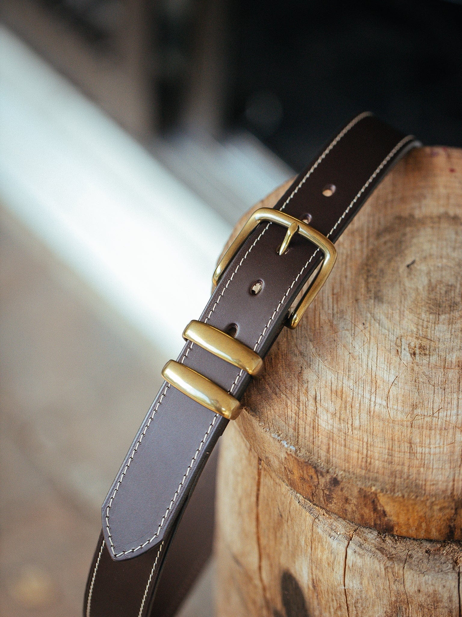 The Real McCaul Leathergoods Belts Rancher Belt 38mm - Dark Brown Australian Made Australian Owned Australian Made Solid Leather Full Grain Rancher Belt- Black