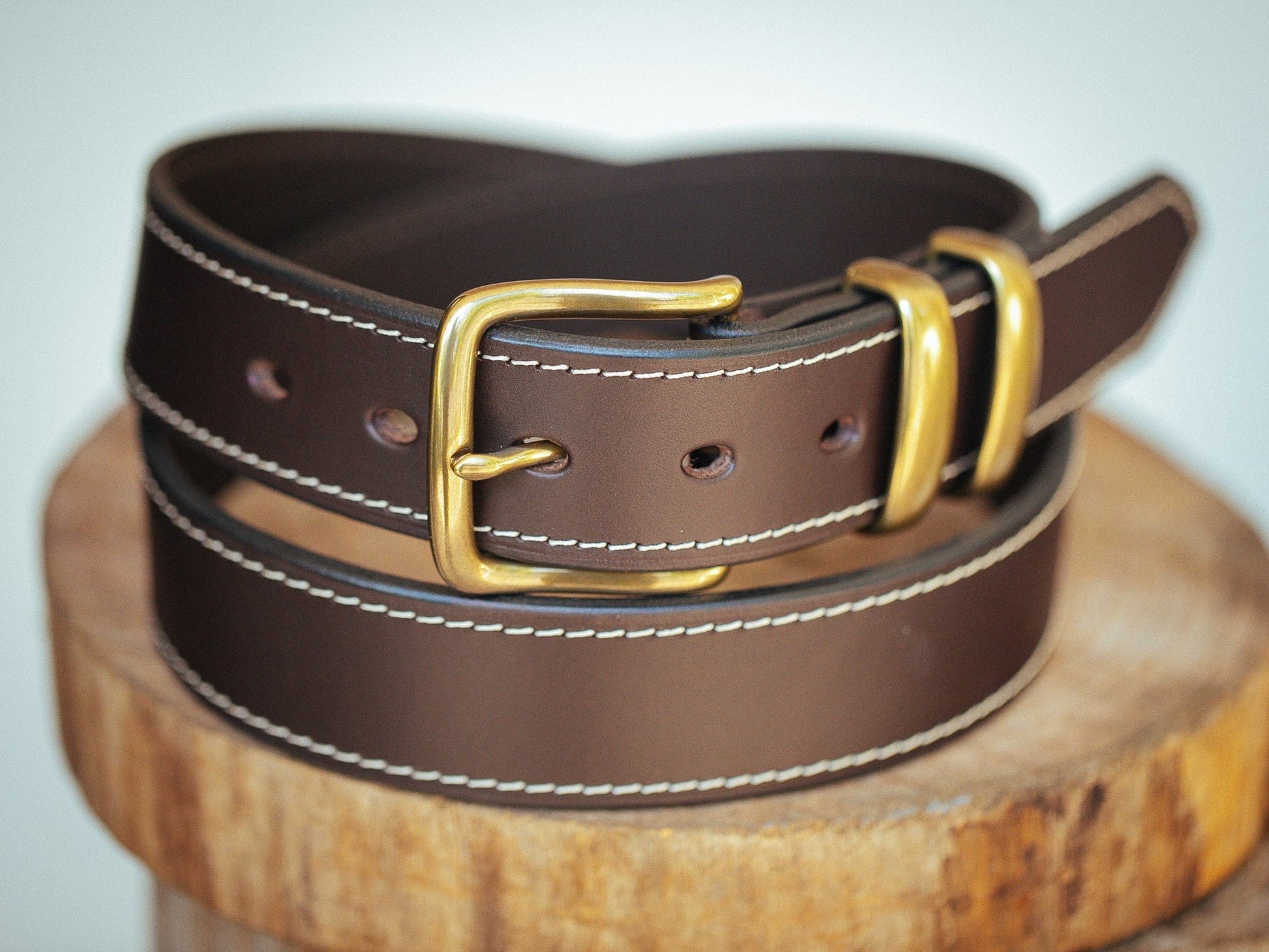 The Real McCaul Leathergoods Belts Rancher Belt 38mm - Dark Brown Australian Made Australian Owned Australian Made Solid Leather Full Grain Rancher Belt- Black