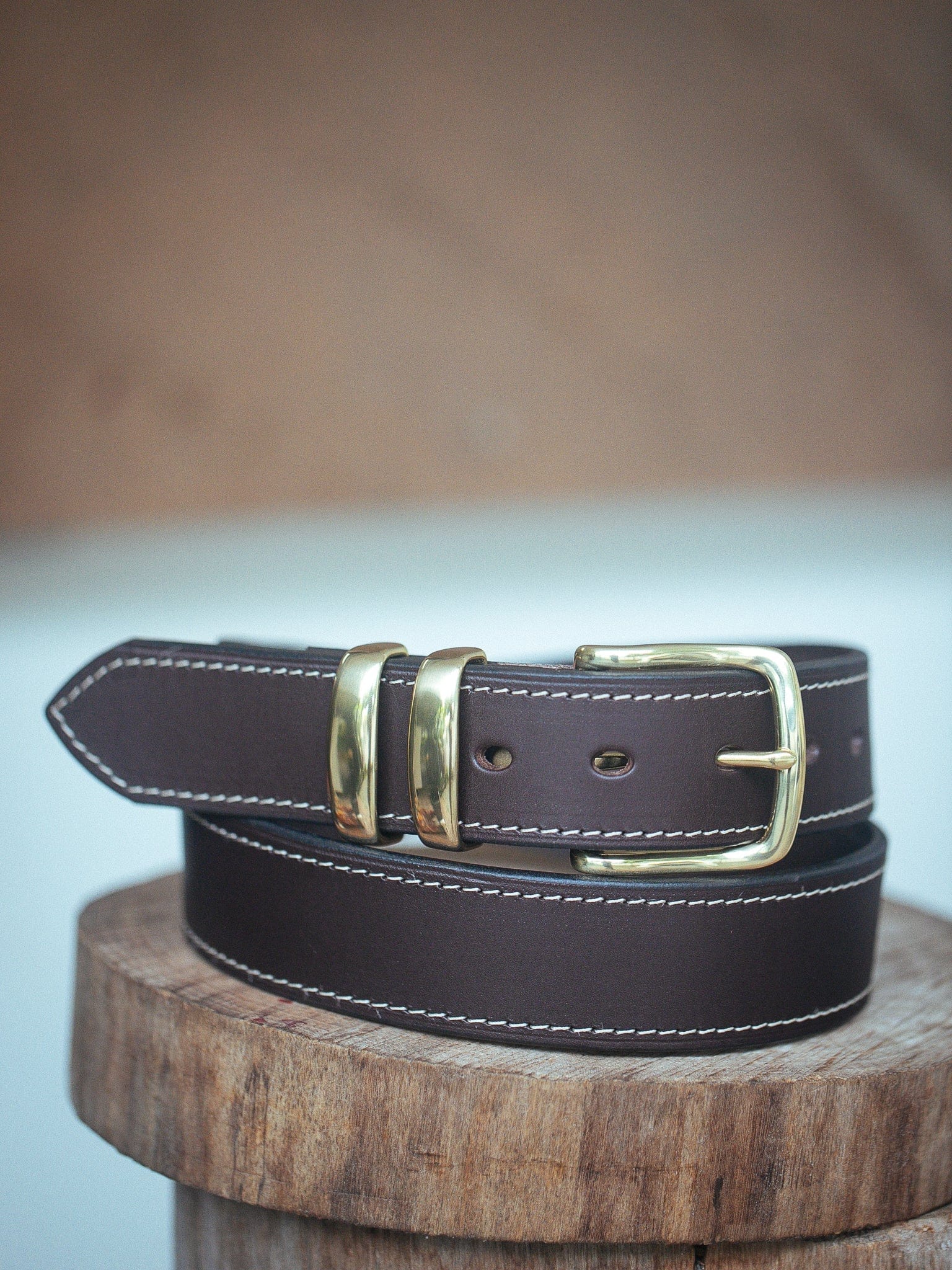 The Real McCaul Leathergoods Belts Rancher Belt 38mm - Dark Brown Australian Made Australian Owned Australian Made Solid Leather Full Grain Rancher Belt- Black