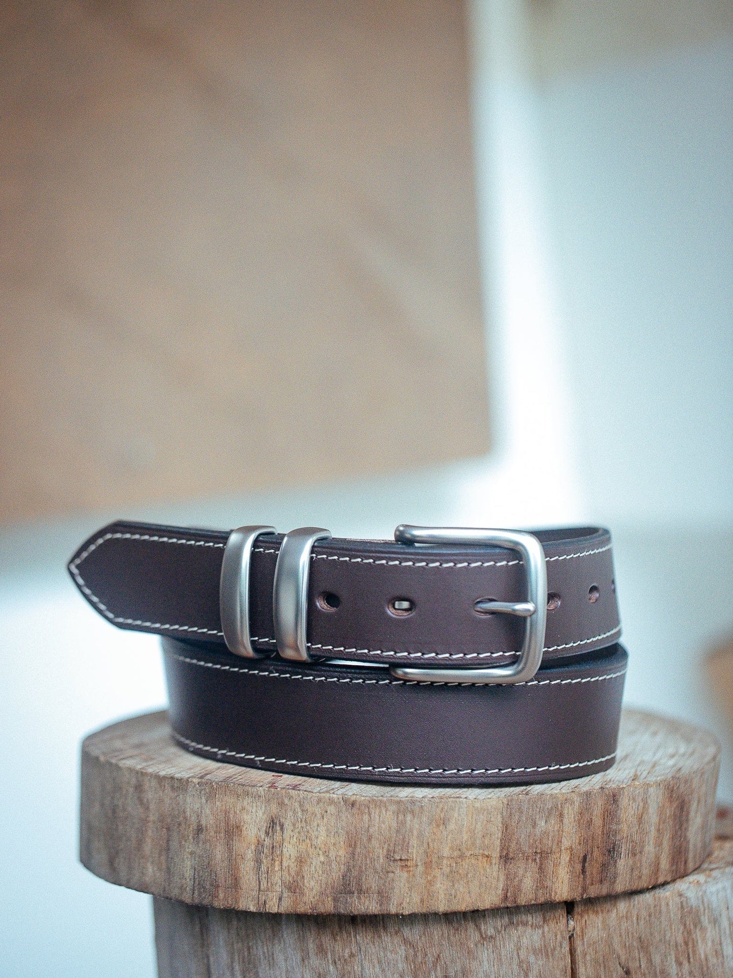 The Real McCaul Leathergoods Belts Rancher Belt 38mm - Dark Brown Australian Made Australian Owned Australian Made Solid Leather Full Grain Rancher Belt- Black