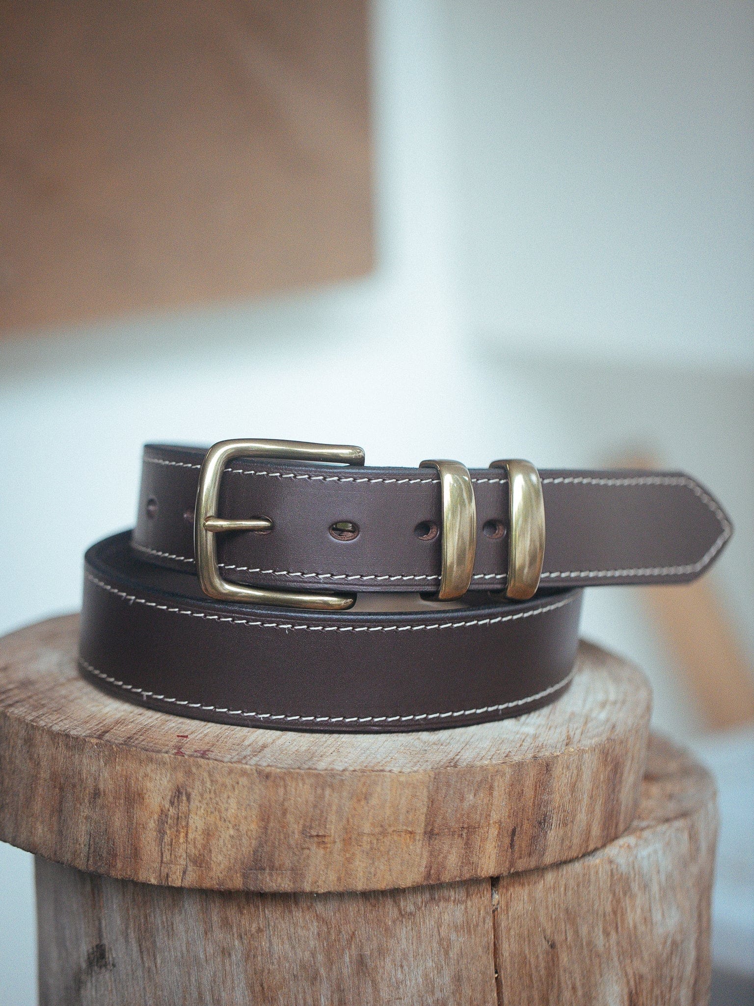 The Real McCaul Leathergoods Belts Rancher Belt 38mm - Dark Brown Australian Made Australian Owned Australian Made Solid Leather Full Grain Rancher Belt- Black