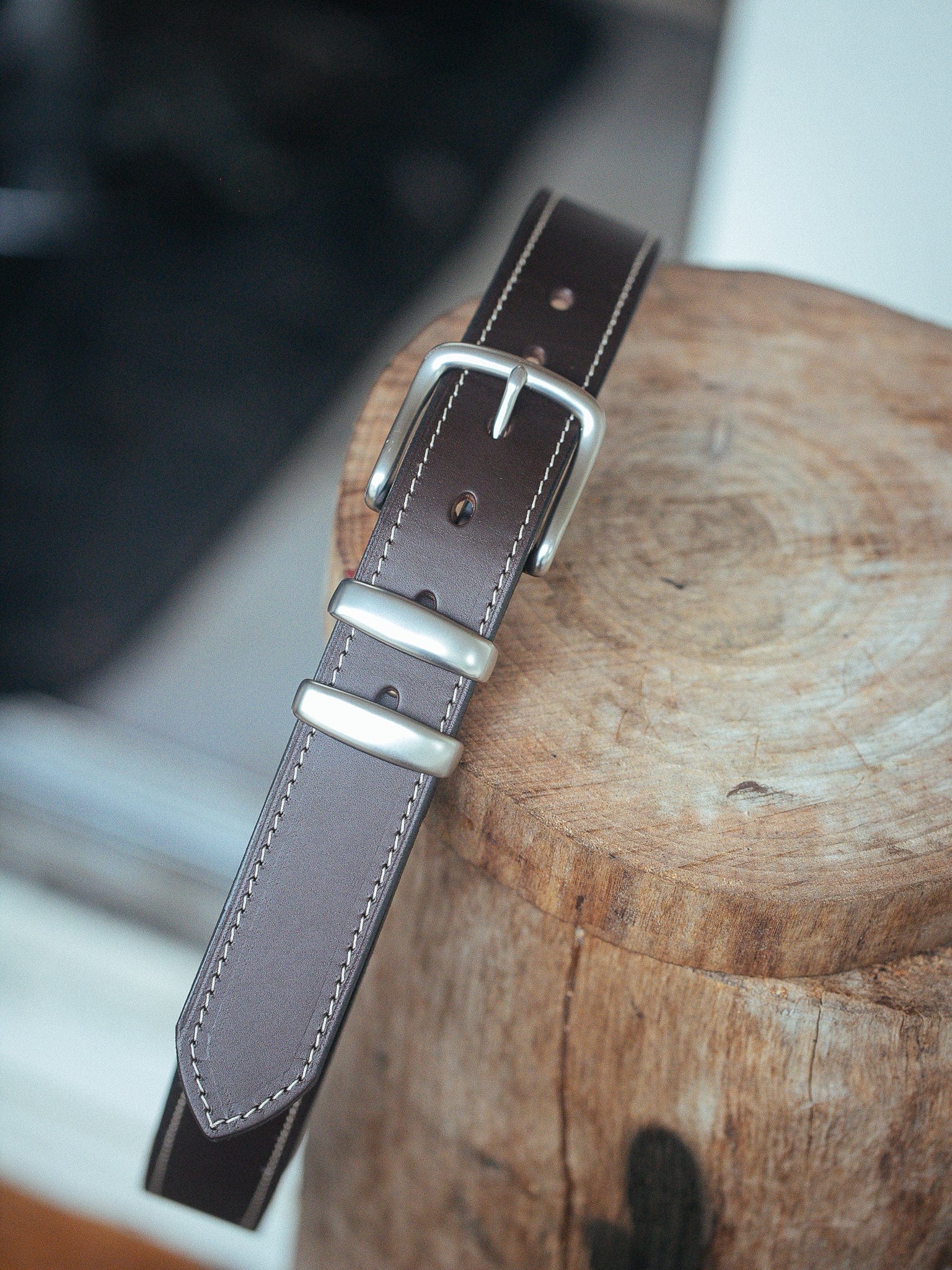 The Real McCaul Leathergoods Belts Rancher Belt 38mm - Dark Brown Australian Made Australian Owned Australian Made Solid Leather Full Grain Rancher Belt- Black