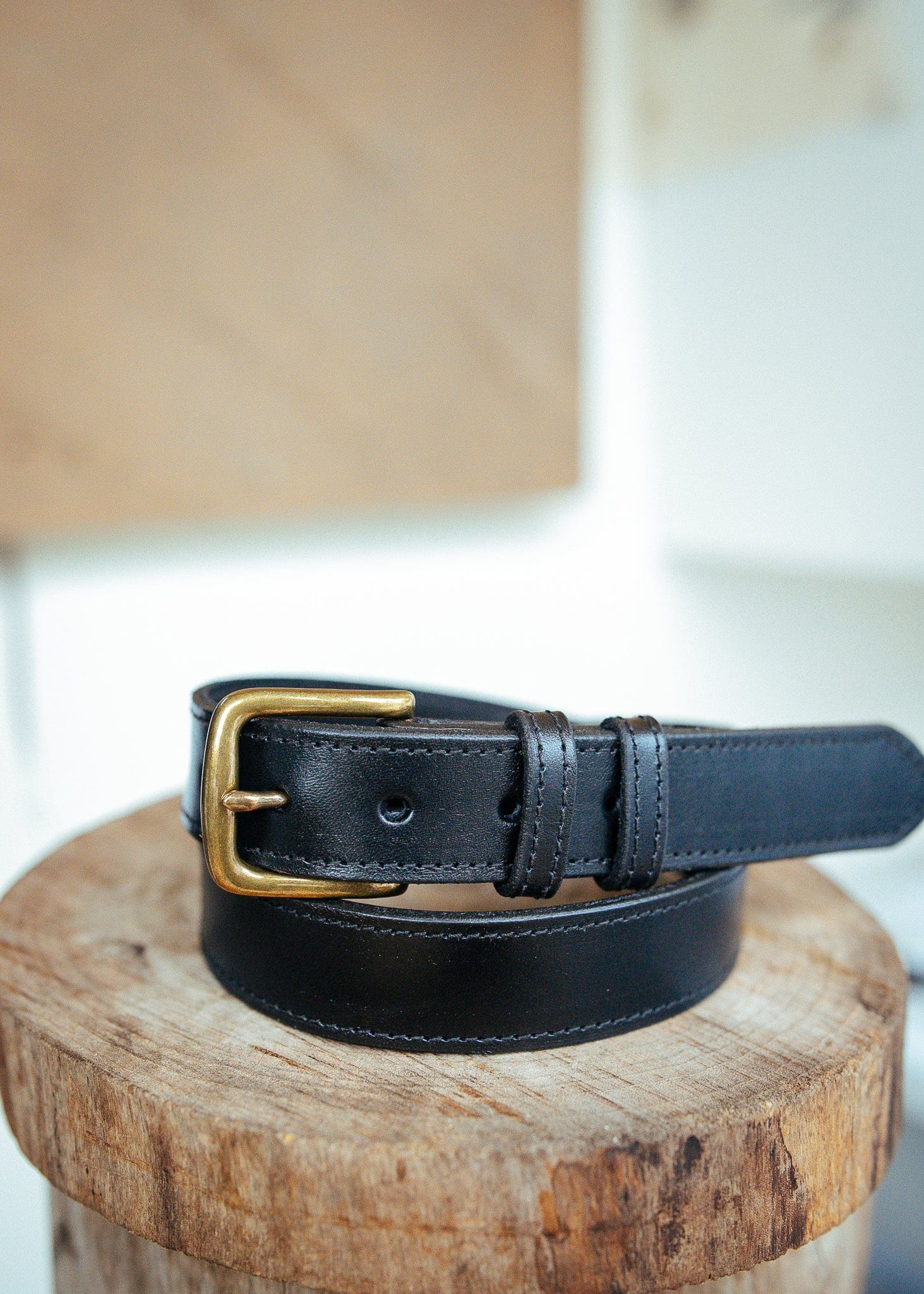 The Real McCaul Leathergoods Belts Savvy Narrow Dress Belt 32mm - Black Australian Made Australian Owned Australian Made Solid Leather Full Grain Dress Belt- Black