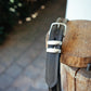 The Real McCaul Leathergoods Belts Serge Belt 38mm - Double Stitch - Black Australian Made Australian Owned Australian Made Solid Leather Full Grain Rancher Belt- Black