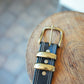 The Real McCaul Leathergoods Belts Serge Belt 38mm - Double Stitch - Black Australian Made Australian Owned Australian Made Solid Leather Full Grain Rancher Belt- Black