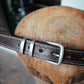 The Real McCaul Leathergoods Belts Silver / 28" (71cm) Deluxe Rancher Belt 32mm - Dark Brown Australian Made Australian Owned Australian Made Solid Leather Full Grain Rancher Belt- Black
