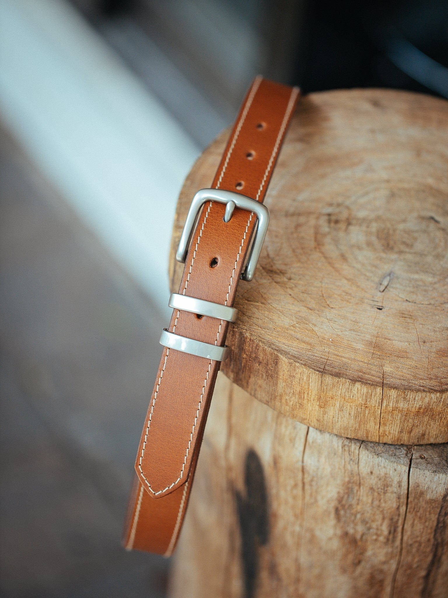 The Real McCaul Leathergoods Belts Silver / 28" (71cm) Rancher Belt 32mm - Tan Australian Made Australian Owned Australian Made Solid Leather Full Grain Rancher Belt- Black