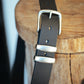 The Real McCaul Leathergoods Belts Silver / 30” (77cm) Plain 38mm Belt - Double Keeper - Black Australian Made Australian Owned Genuine Solid Cowhide Leather Belt - Handmade in Australia