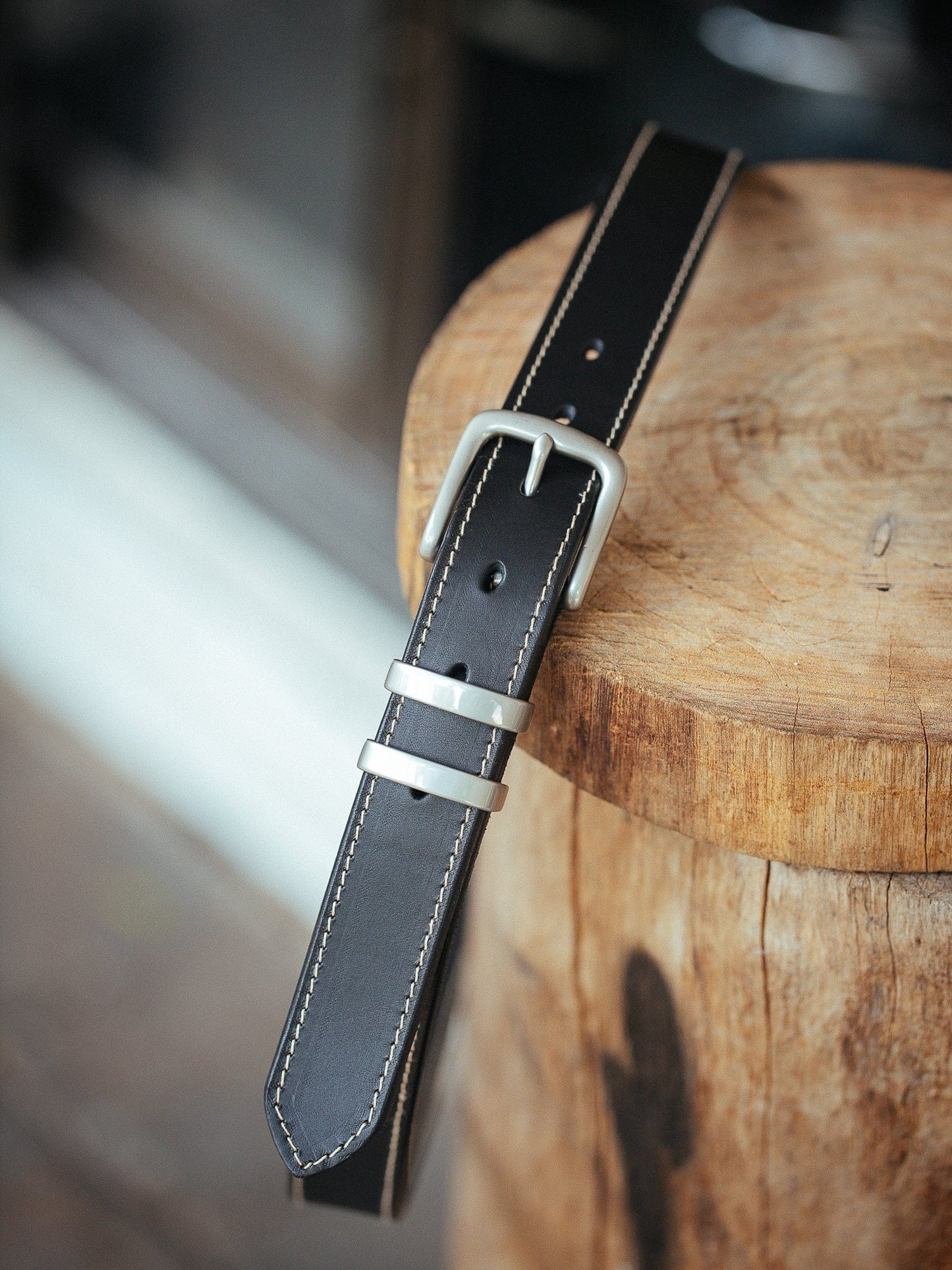 The Real McCaul Leathergoods Belts Silver / 30" (77cm) Rancher Belt 32mm - Black Australian Made Australian Owned Australian Made Solid Leather Full Grain Rancher Belt- Black
